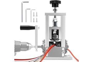 HERLLD Manual Wire Stripper Machine, 1-20 mm Wire Stripping Machine for Power Drill Wire Stripping Tool with Hand Crank, Cable Stripper for 0.06''-0.8'' Scrap Copper Wire Recycling