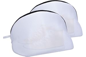 ZTVOWTO 2 Unidades Bolsa Zapatos Lavadora,Bolsa de Malla con Cremallera para Lavar La ropa,Bolsas Lavadora para Zapatillas de Deporte,Calcetines,Sujetadores,Ropa interior