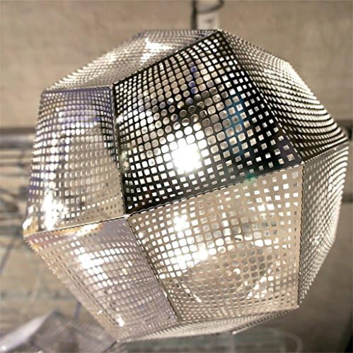 Simple Creative Hotel restaurant bar chandelier metal art gold bullion bricks space ball net chandelier