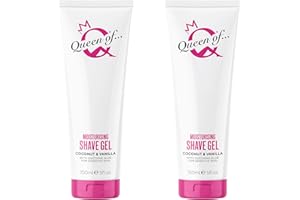 KING OF SHAVES Queen of Ooh la la! Coconut and Vanilla Womens Shaving Gel, Sensitive Moisturising Shaving Cream For Women, 2x150ml