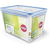Emsa 508549 Clip & Close Frischhaltedose | 10,6 L | Rechteckig | Maxiformat | Clipbox | -40 bis +100 Grad | 100% dicht