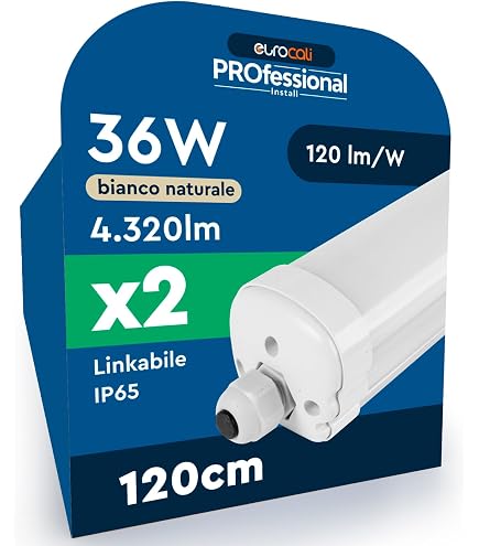 LEDVANCE ESSENTIAL Lampada per ambienti umidi 60cm 9W, bianco freddo – OSRAM Homelighting Italia