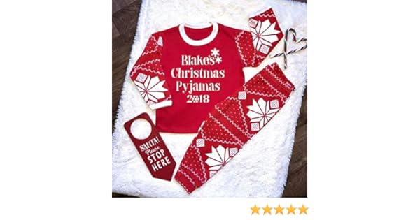 personalised xmas pjs