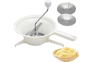 CNDIYALD Moulin à nourriture, pour conserve avec 3 disques de broyage pour moudre et purée de nourriture pour la sauce tomate, la compote de pommes, le fromage, la salade, les légumes, les fruits