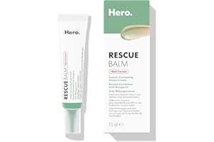 ‎HERO COSMETICS Hero Cosmetics Rescue Balm – Creme für nach Unreinheiten & reduziert Rötungen, spendet langanhaltend Feuchtigkeit, für sensible Haut, dermatologisch getestet, super mit Pickel Patches, 15 ml
