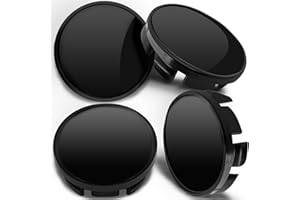 BIOMAR LABS 4 x 65mm Coprimozzo Copricerchi Tappi Ruota Cerchi Lega Ricambio Compatibile con VW 3B7601171XRW / 6U7601171 CV 0