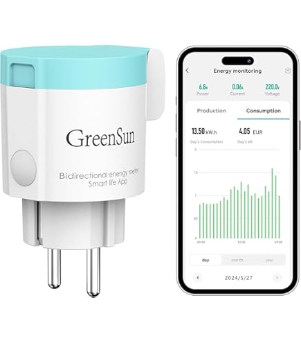 Prise Connectée, GreenSun 16A Prise WiFi Compatible Avec Alexa, Google Home, Lot De 2 Prises - Foto 13