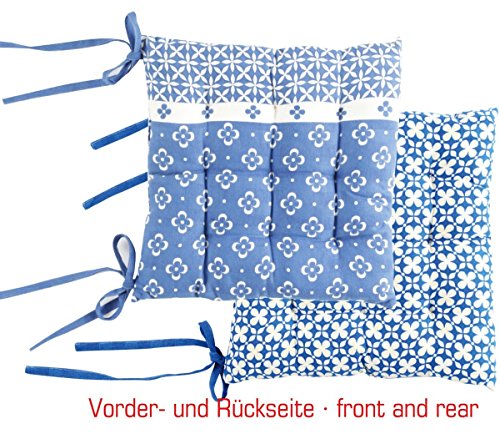 Overbeck and Friends - Stuhlkissen Liv blau