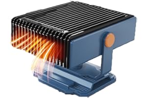 Tarswesi Auto Heizung, 12V 150W Auto Heizlüfter Tragbare und Ventilator 2 in 1, Windschutzscheiben Entfroster Demister Zusatzheizung