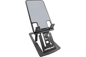 APOKIN Soporte Tablet, Soporte Movil, Soporte iPad Plegable para iPad2021,iPad Pro11/10.2/10.5/12.9,iPad Air 2/3/4,iPad Mini 2/3/4,Samsung Tab Huawei,Xiaomi,Lenovo,iPhone13/13Pro Max/12/11/Xs,Redmi