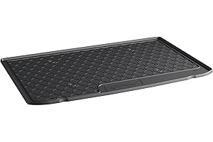 Gledring Coquille coffre-arrière Rubbasol (caoutchouc) compatible avec Renault Captur II 2020- (Sol en haut variable), Noir