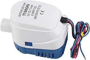 TKSE Automatyczna Pompa Zęzowa, 1100GPH łódź 12V Morska Automatyczna Zatapialna Pompa Wody Zęzowej W Pełni Automatyczny Przełącznik Pływakowy Wewnętrzny