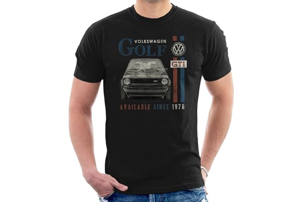 Volkswagen Golf GTI Racing Distressed Men's T-Shirt