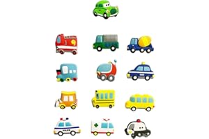VLOOK Fridge Magnets for Kids Cartoon Car Magnetic Toys Baby Refrigerator Magnets for Whitboard Noticeboard