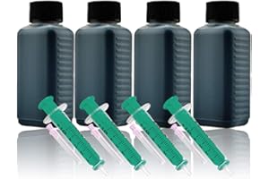 CENADO 400ml Nachfülltinte Druckertinte Refillset für HP (schwarz/black)