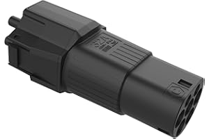 NRGkick Plug Attachment Type 2 for NRGkick | Adapter for Charging Power up to 22 kW, Black