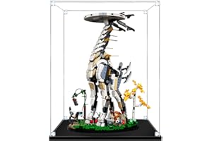 guangzhou Vitrine pour Lego Horizon Forbidden West Tallneck, Vitrine en Acrylique pour Lego 76989 (Non Inclus Le Modèle), Taille: 25x22x38cm