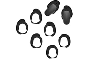 Adhiper Replacement QC Ultra Noise-Cancelling Eartips Compatible with Bose QuietComfort Ultra Earbuds (2023) Earphones,Anti-Slip Silicone Sports Wing Earhooks S,M,L(Black)