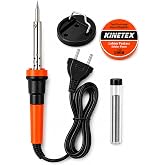 VIVALUXE KINETEX 40W Lehim Havya Seti 4'&uuml; 1 Arada, Elektronik Lehimleme Havyası, Lehim Teli, Lehim Pastası ve Havya Standı, D