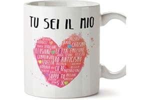 Mugffins Tazza San Valentino (Ti Amo) - tu Sei Il Mio Cuore - Idee Regali Anniversario Originali per Lui/per Lei/Ragazzi/Fidanziati