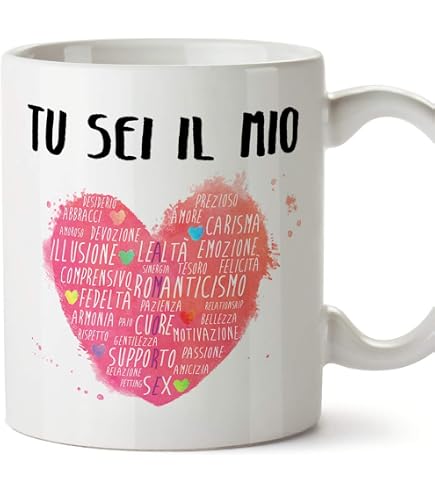 Idea Regalo Tazza Personalizzata Mug Frase Biagio ANTONACCI - Iris tra Le tue POESIE - Quanta Vita C'E' Quanta Vita Insieme A Te - Citazione - Frase - Amore - Love- Quote