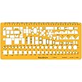 Liquidraw 1:200 Scale Architectural Scale Ruler Drawing Template Stencil Architect Technical Drafting Supplies, Architecture Furniture Design Symbols for House Interior Floor Plan