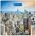 Produktbild Präzisions-Digital-Personenwaage Amerikanische Ultra Slim-Personenwaage aus gehärtetem Glas Genaue Gewichtsmessungen, New York City-Antenne mit Wolkenkratzern Manhattan Panorama der städtischen Archit
