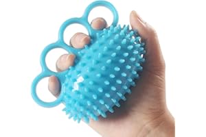 QEEHENG Spiky masażer piłka do rąk uchwyt do rąk trening siłowy ulga stres piłka ćwiczenie palców pomoc przy kontroli rąk i terapii stawów