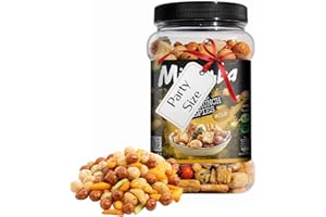 Peanuts & Rise Japanese Snacks Bulk - Assorted Mix of Rice Crackers & Peanuts with Soya Sauce and Seaweed 650g Pub Snacks with Topline Card for Party Food, Movie Nights or Birthdays, Camping