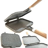 D&ouml;k&uuml;m Al&uuml;minyum i&ccedil; dış Granit Tostmatik Ocak &uuml;st&uuml; Tost Makinesi Soba Ateş &uuml;st&uuml; Sağlıklı Izgara Grill