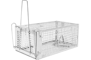 TOMUTECH Humane Rat Traps For Outdoors,Rat Cage Trap,Effective Quick Strong Great for Outdoor & Indoors, Easy to Set Up