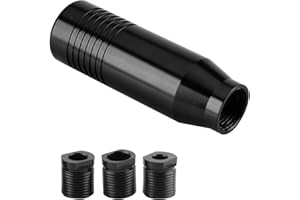 HELWEET Pommeau Levier Vitesse, Gear Shift Knob, Gear Shift Head, Gear Knob, Gear Pommeau de Levier, Levier de Vitesse de Voiture, Levier de Vitesse Universel, Avec 3 Adaptateurs, Pour Automobile Manuelle