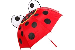 ‎ALSINO Alsino Kinder Regenschirm Kinderschirm Marienkäfer Frosch Ente Schirm Kinderregenschirm Jungen Mädchen, Variante wählen:61/1960 Marienkäfer