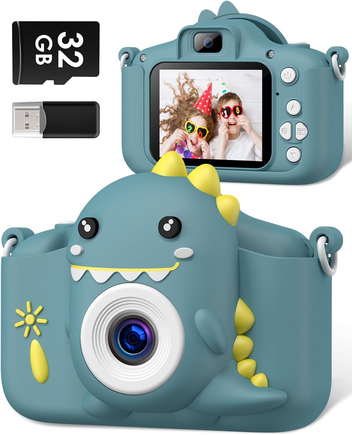 Gofunly Cámara Digital para Niños, 1080P 2,0" HD Camara Fotos Infantil con 32GB Tarjeta, Camara de Fotos para Niños de 3-12 Años, Selfie Video Cámara Infantil Regalos Ideales para Niños y Niñas