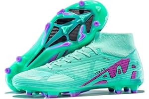 Kmrlofiy Botas de Fútbol Hombre Zapatillas De Fútbol Profesionales Spike Aire Libre Zapatos de Fútbol Atletismo Training Calzado de Fútbol Hombre Niños