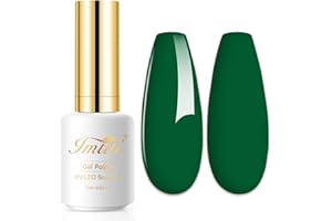 Imtiti Smalto Semipermanente Unghie Verde, 15ml Smalti Semipermanenti Per Unghie Verde Smeraldo UV Led Soak Off Smalto Gel Unghie UV Naturale Gel Nail Polish Per Uso Professionale e Domestico