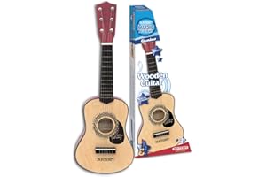Bontempi | WoodHarmony - Chitarra Classica in Legno da 35 cm per Avventure Musicali Autentiche, Marrone