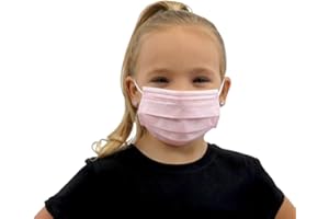 SV life 100 uds Mascarilla Quirúrgica IIR infantil Homologada CE, para Niños | 3 capas, protección Certificada | uso Médico, desechable - no Reutilizable, tamaño Pequeño, color Rosa