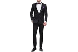 VEQUÈ Smoking Uomo Linea Sartoriale Abito Elegante Completo Giacca Pantalone Cerimonia Matrimonio