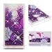 Produktbild Everainy Sony Xperia XA2 Hülle Silikon Transparent 3D Flüssig Glitzer Wasser Durchsichtig Stoßstange Gummi Cover für Sony Xperia XA2 Liquid Stoßfest Hüllen Handyhülle Schutzhülle (Lila Schmetterling)