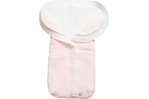 Minutus Saco Capazo Punto 100% Dralón (lana bebé), color Rosa