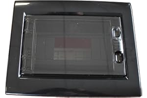 A2ZWORLD Centralino Da Incasso Da 8 Moduli, 240x195x80mm, Sportello Colore Nero, IP40 Da Interno, Telaio Estraibile, Ideale Per Installazioni Elettriche Domestiche e Industriali