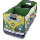 Brisa VW Collection - Volkswagen Hippie Bus T1 Camper Van Contenitore Pieghevole con Manici, Scatola per Spesa, Porta-oggetti