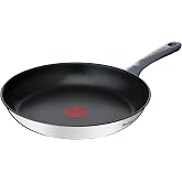 Tefal Daily Cook 11-Inch Stainless Steel Frying Pan | 11-inch frying pan, Ergonomic handle, Non-stick coating, Induction frie