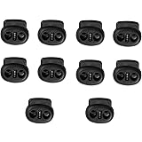 Kordel Stopper mit 2 Loch, Kordelstopper, 10 Stück Kordelklemme, Zugkordel Stopper, Schnur Rutsche, Rutschen Kordel Verschlus