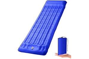 Rantizon 2025 Upgraded Self Inflating Camping Mat with Pillow Portable Ultralight Waterproof Self-Inflating Camping Mattress Inflatable Mattress 196 x 70 x 12cm for Hiking Backpacking Outdoor Travel