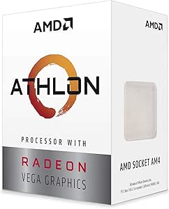 AMD Athlon 3000G Processor with Radeon Vega 3 Graphics (2C/4T, 3.5 GHz Base Clock)
