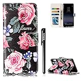 Image de BtDuck Kompatibel mit Handyhülle Samsung Samsung Galaxy Note 8 Hülle Leder Ultra Slim Weich Siliko