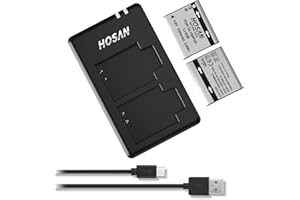 LI-50B Batería HOSAN para Olympus de 1050mAh de 2 Batería Recargable Compatible con Olympus Li-50B, Pentax D-Li92, Ricoh DB-100, TG-610, TG-630, TG-810, TG-820, TG-830, TG-850, TG-860, TG-870