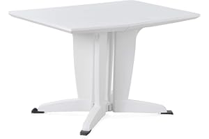 SP BERNER Shaf 55008 Mesa Plegable 2-4 Personas, Blanco, 81 x 55 x 23 cm